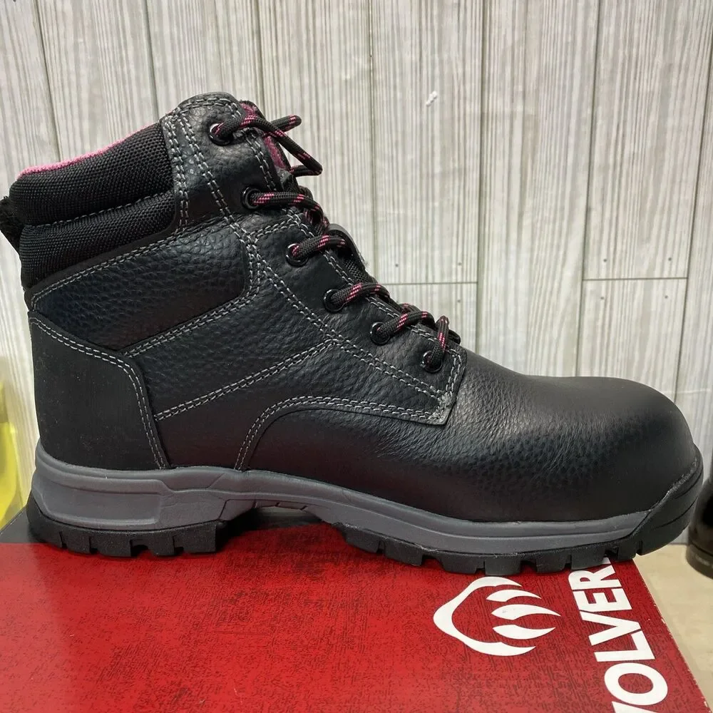 Wolverine Piper 6 Inch Waterproof Composite Toe Construction Boot W10181 Sz 10 M
